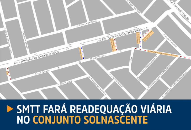 SMTT faz readequação viária no conjunto Sol Nascente, em Aracaju