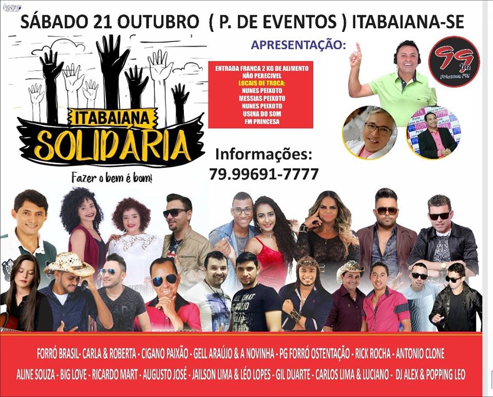 Itabaiana Solidária acontece neste sábado