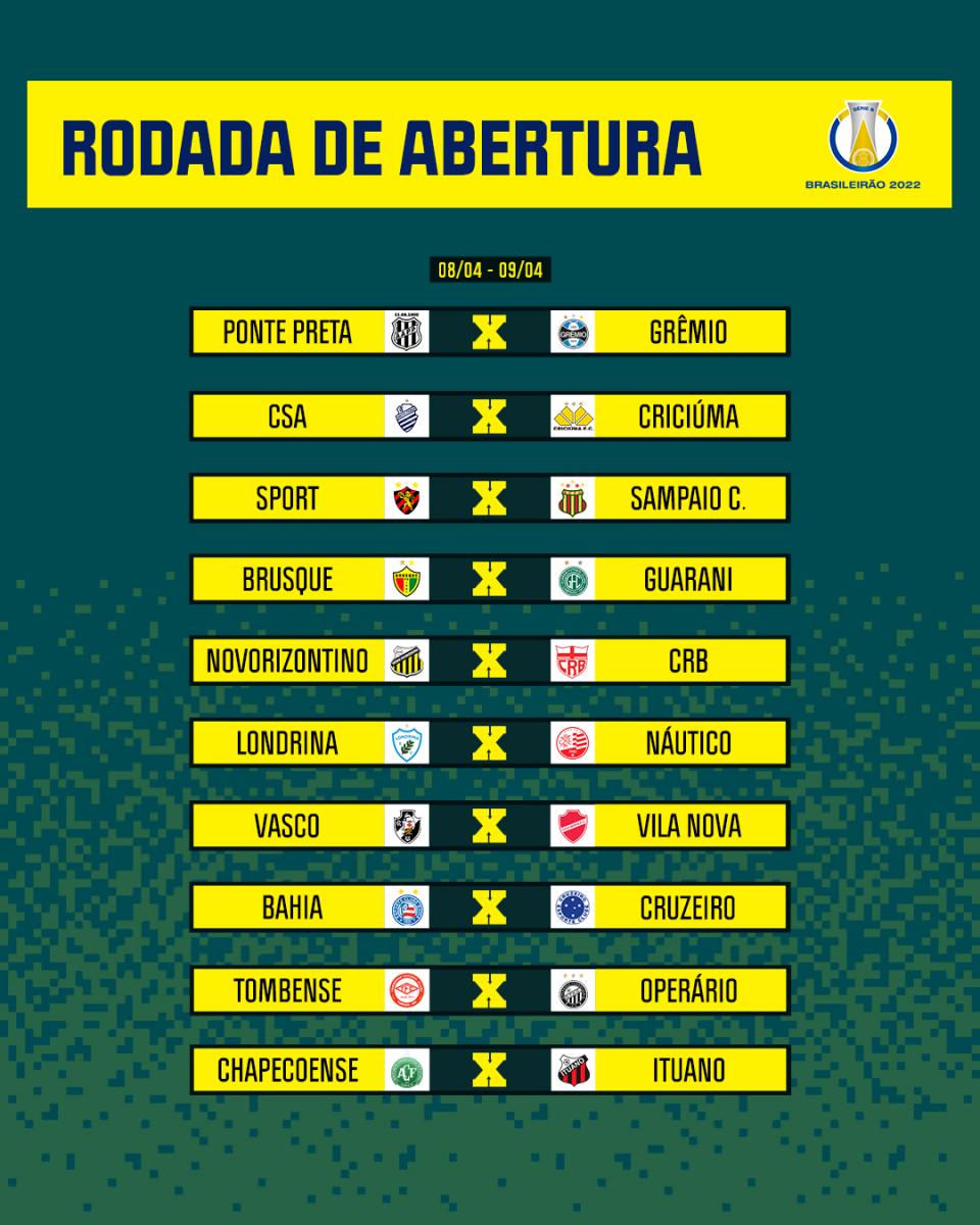 CBF divulga tabela da Série B do Brasileiro 2023, brasileirão série b