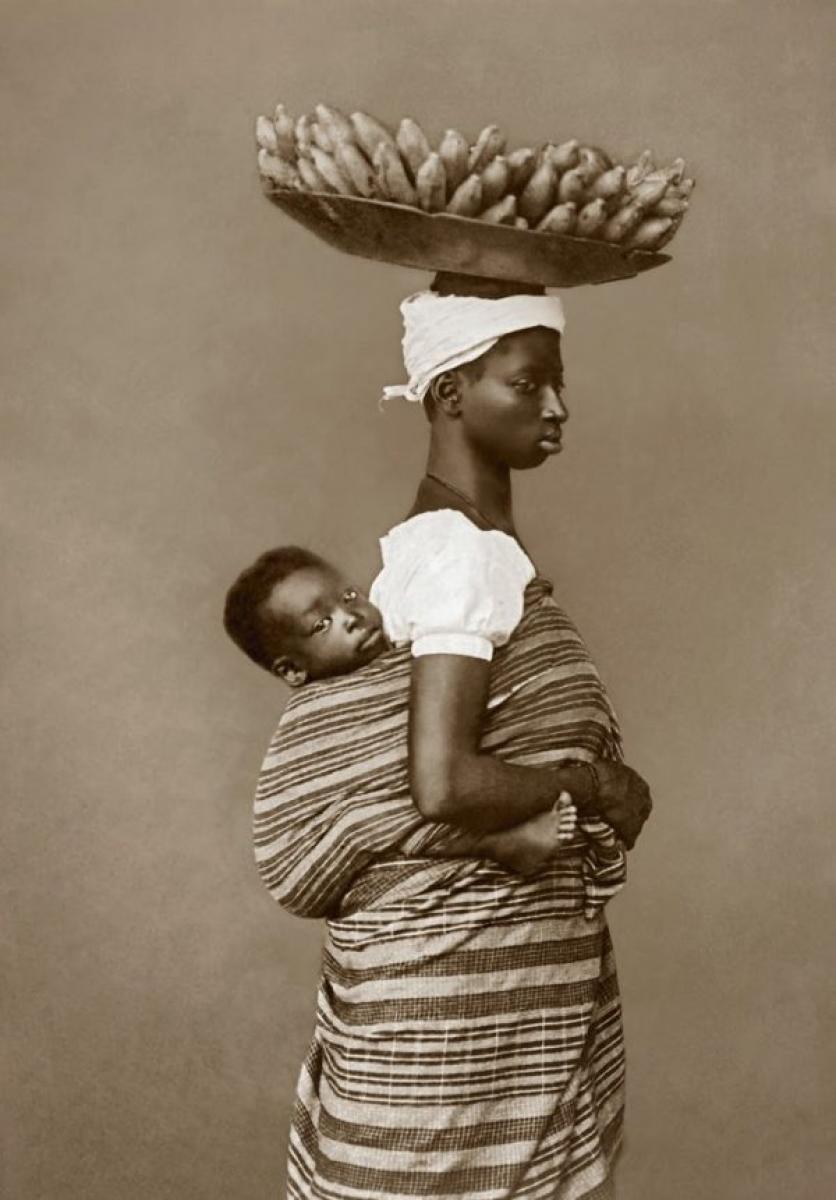 Escravizada e o filho - Salvador, 1884 (acervo IMS)