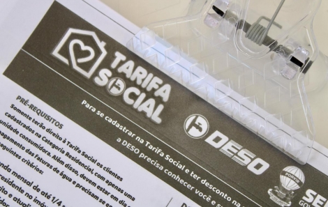 Programa de tarifa social da Deso cresce 82% em número de beneficiários