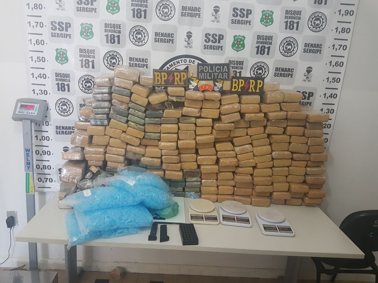 Polícia investiga origem dos 200 kg de drogas apreendidos em São Cristóvão 
