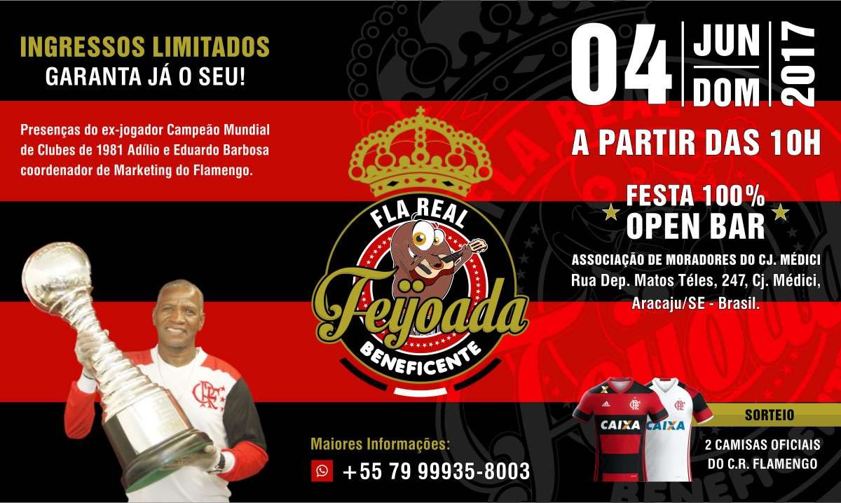 Feijoada beneficente Fla Real acontece em Aracaju