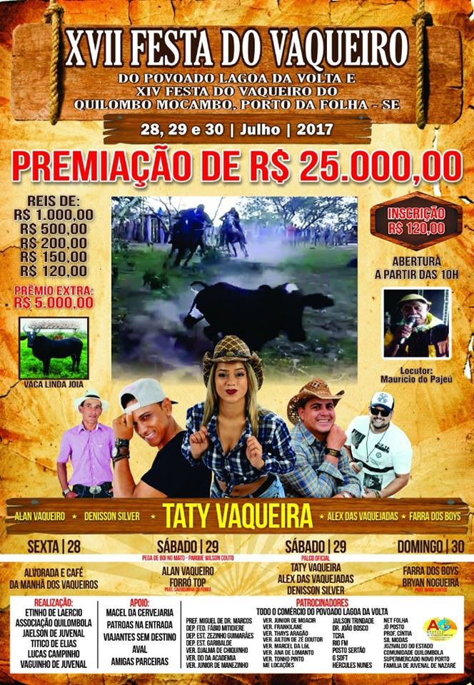 XVII Festa do Vaqueiro em Porto da Folha