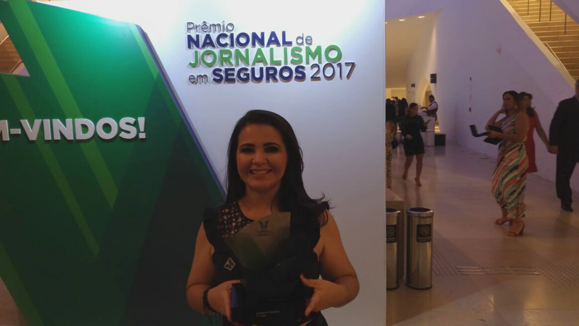 Jornalista sergipana vence Prêmio Fenacor de Jornalismo no RJ