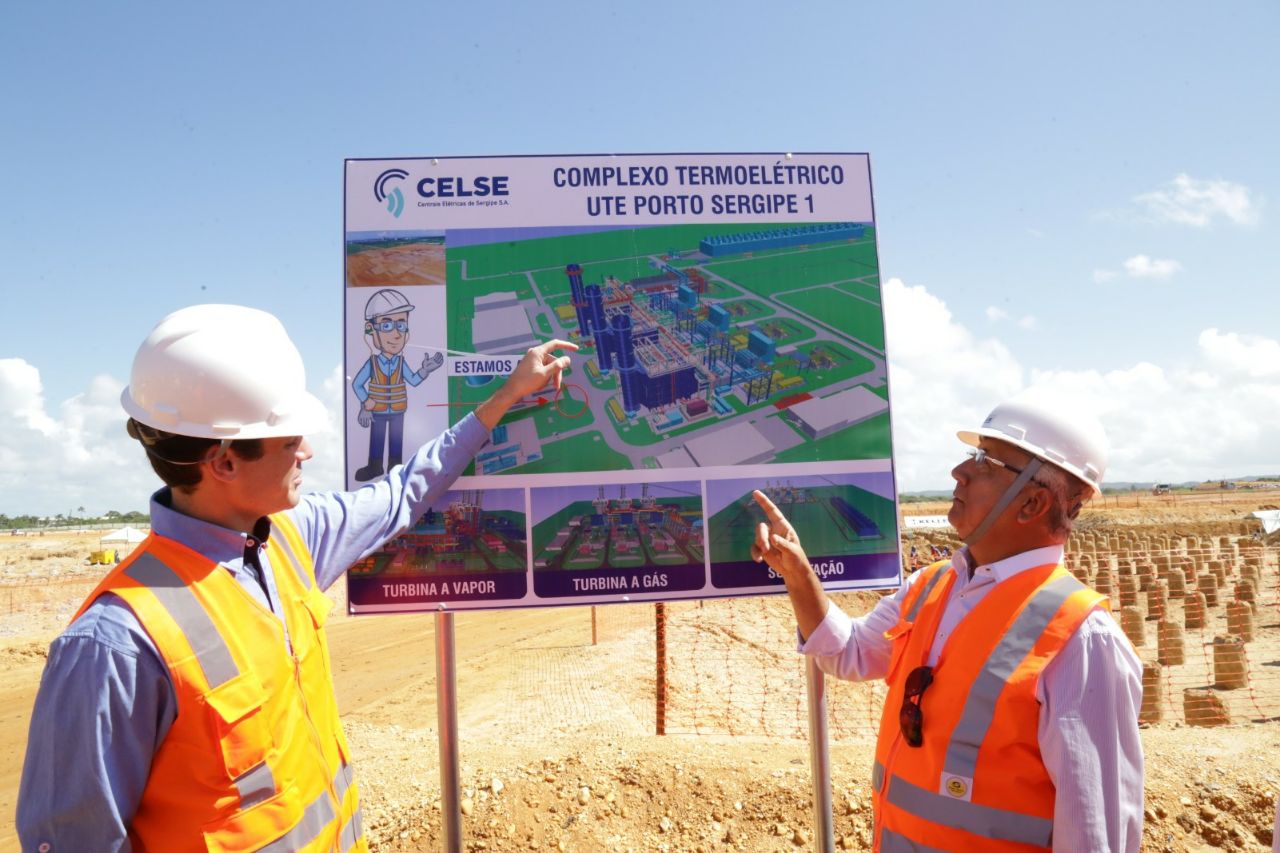 Obras da Usina Termelétrica Porto de Sergipe avançam 