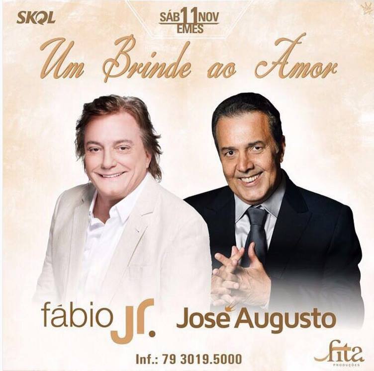 Fábio Jr e José Augusto se apresentam no Emes, em Aracaju (SE)