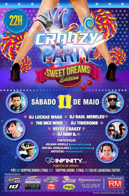 Primeira Craazy Party de Aracaju acontecerá neste sábado