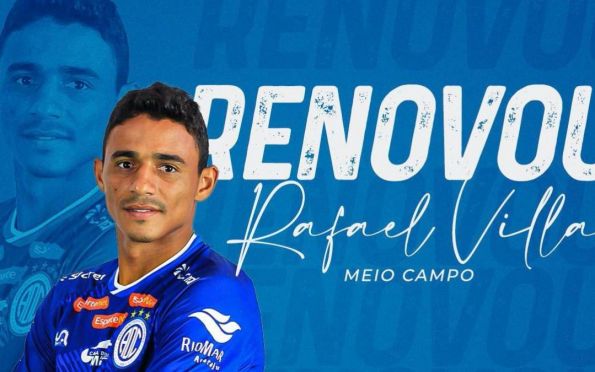 Renovação do meia Rafael Vila é anunciada pelo Confiança