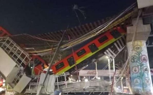 Viaduto desaba com trem do metrô e deixa ao menos 23 mortos no México