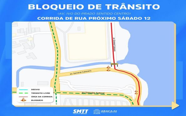 Corrida de rua: trânsito na avenida Beira Mar será interditado neste sábado