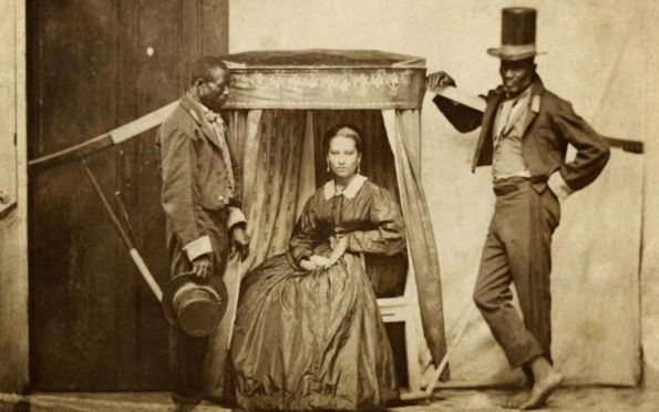 Senhora carregada na liteira, Bahia/1860 (Acervo Instituto Moreira Salles)