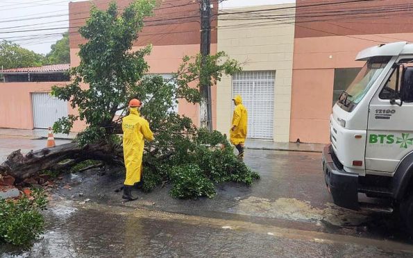 Em Aracaju, chuvas e ventos fortes causam 17 ocorrências nesse domingo (5)