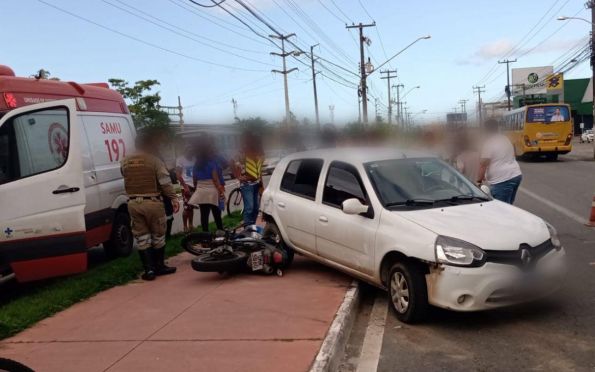 Acidente deixa uma pessoa ferida na Zona Sul de Aracaju