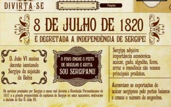 8 de Julho: você conhece a história da Emancipação Política de Sergipe?