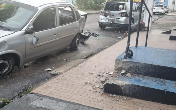 Motorista fica ferido em acidente na Zona Sul de Aracaju