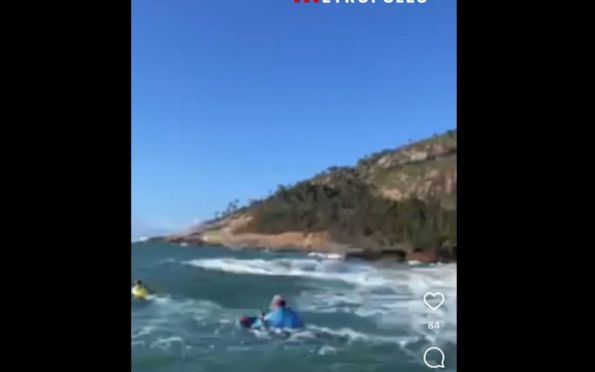 Vídeo: surfistas pediram resgate para homem que ficou seis dias ilhado