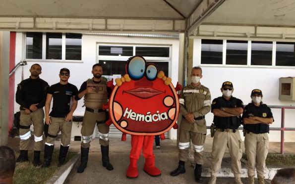 Policiais de Sergipe promovem campanha de doação de sangue em Aracaju