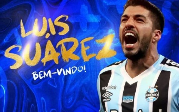 Fim da novela: Grêmio anuncia a contratação do atacante Luis Suárez