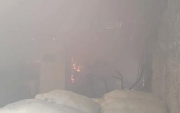 Incêndio atinge fábrica de estopas no interior de Sergipe