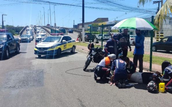 Queda de fiação provoca acidente e compromete trânsito em Aracaju