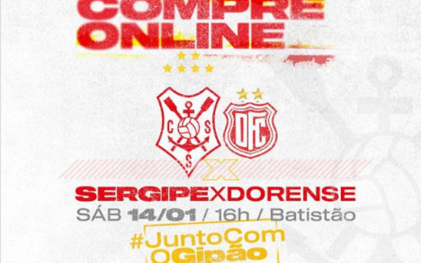 Sergipe inicia venda de ingressos para estreia no Campeonato Sergipano
