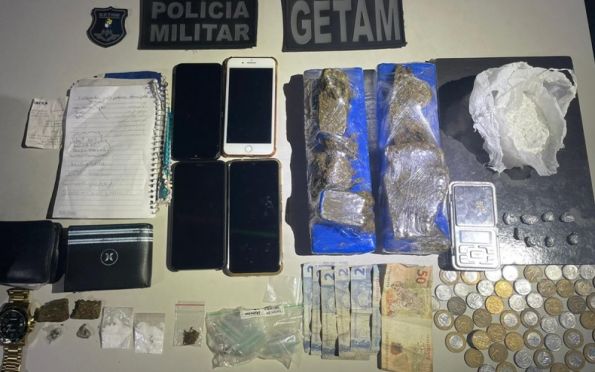 Trio suspeito de tráfico de drogas é preso na Grande Aracaju