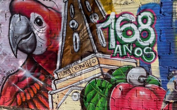 Bairros de Aracaju ganham painéis em grafite com homenagens a capital