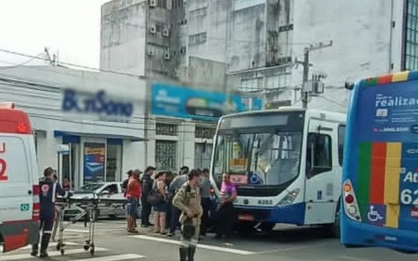 Homem é atropelado por um ônibus em avenida do Centro de Aracaju