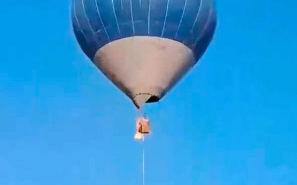 Garota de 13 anos se salva ao pular de balão em chamas; pais morrem