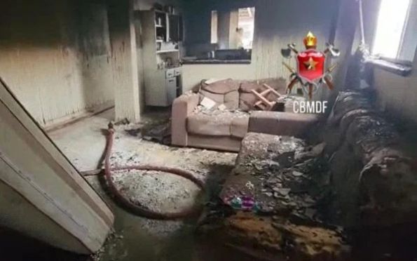 Herói: bombeiro aposentado entra em casa incendiada e salva pais e bebê