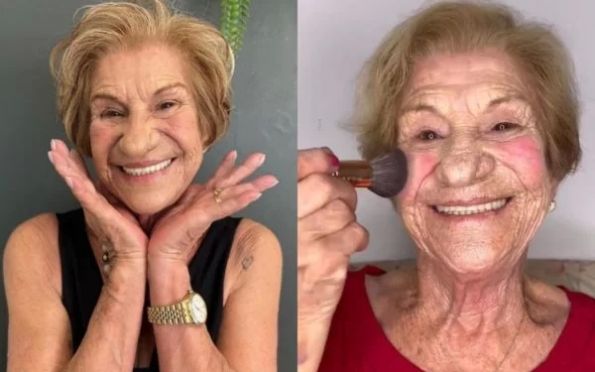 Idosa de 80 anos viraliza com dicas de beleza nas redes sociais