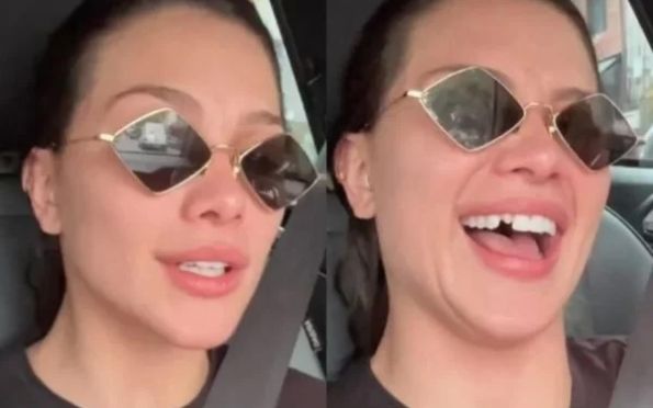 Lente dental de Flávia Pavanelli cai durante vídeo e choca web