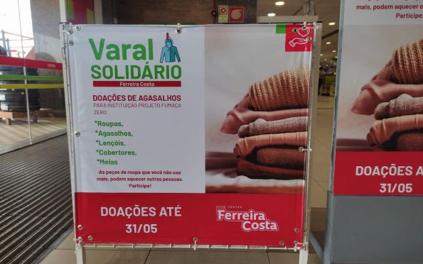 Campanha solidária arrecada agasalhos a serem doados em Aracaju 
