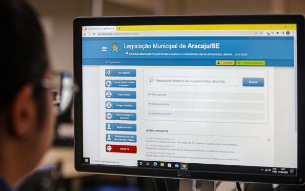 Prefeitura disponibiliza plataforma digital com todas as leis municipais de Aracaju