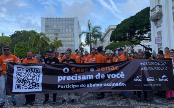 Mobilização em Aracaju apoia Sesc e Senac contra corte de recursos