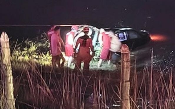 Motorista morre afogado após carro cair em lago em Campo do Brito (SE)