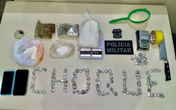Suspeito de tráfico é preso com 1kg de cocaína no bairro Industrial