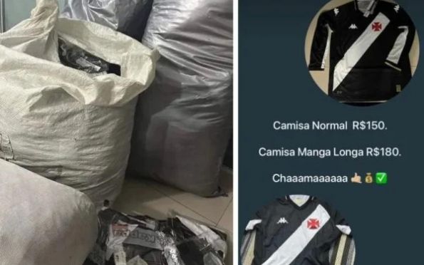 Caminhão com camisas novas do Vasco é roubado no Rio de Janeiro