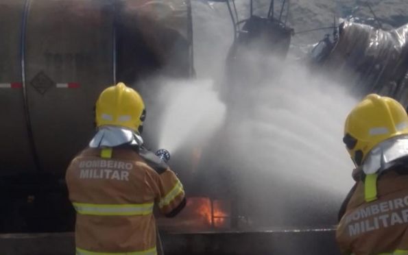 Fábrica de asfalto pega fogo em Itabaiana; não houve vítimas