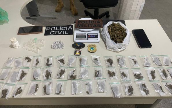 Suspeitos de tráfico de drogas e de homicídio são presos em Pinhão