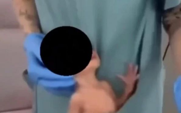 Vídeo: funcionária de hospital dança com recém-nascido no bolso