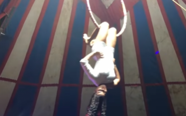 Artista de circo sofre queda durante apresentação em Lagarto (SE)