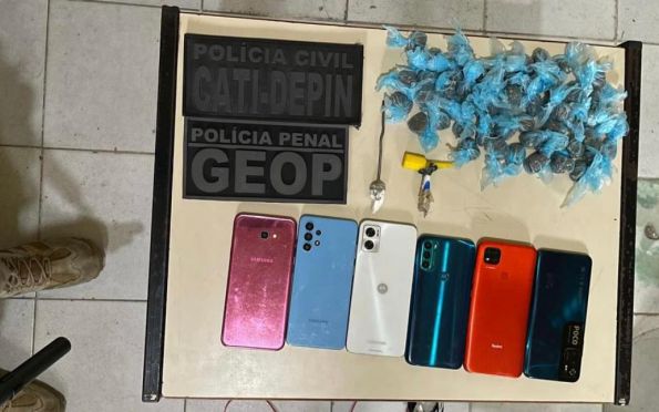 Drogas e celulares são apreendidos na Bahia pela Operação Ponto de Parada