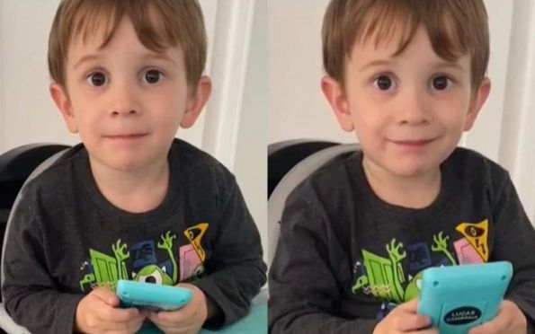 Minifofoqueiro: mãe finge falar ao celular e reação do filho viraliza