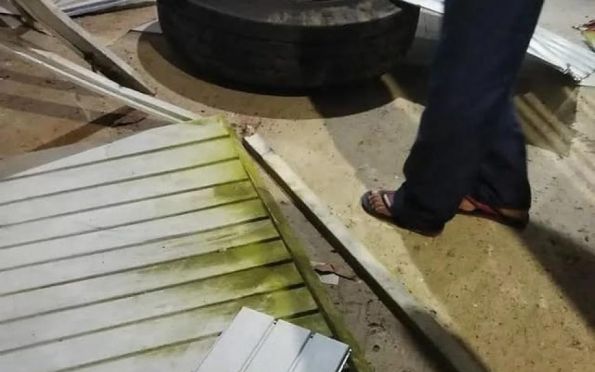 Residência e carro são atingidos por pneu de ônibus em São Cristóvão (SE)