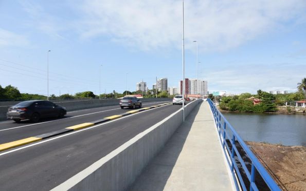 Reforma na ponte sobre o rio Poxim, na zona sul de Aracaju, é concluída
