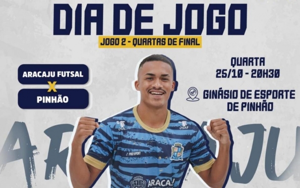 Aracaju Futsal faz 2º jogo das quartas de final da Copa TV Sergipe