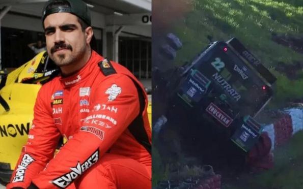 Caio Castro escapa ileso de forte acidente na Copa Truck. Assista!