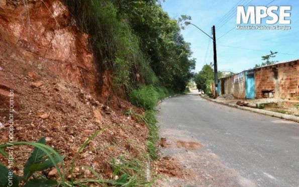 MP move ação contra Prefeitura de Aracaju para evitar desmoronamentos